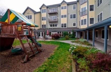 Cambridge Cohousing --play lawn